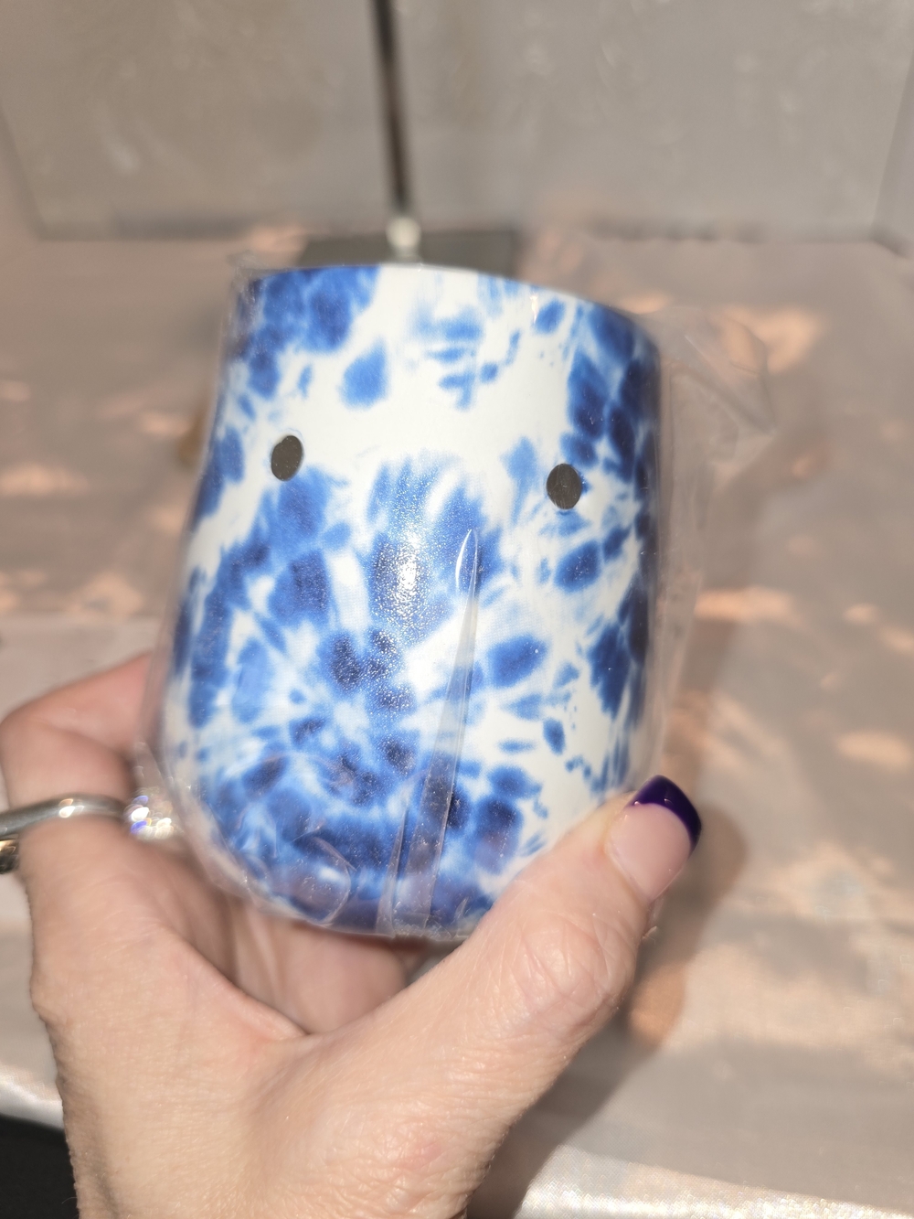SCENTSY Blue Tie-Dye Ceramic WARMER
